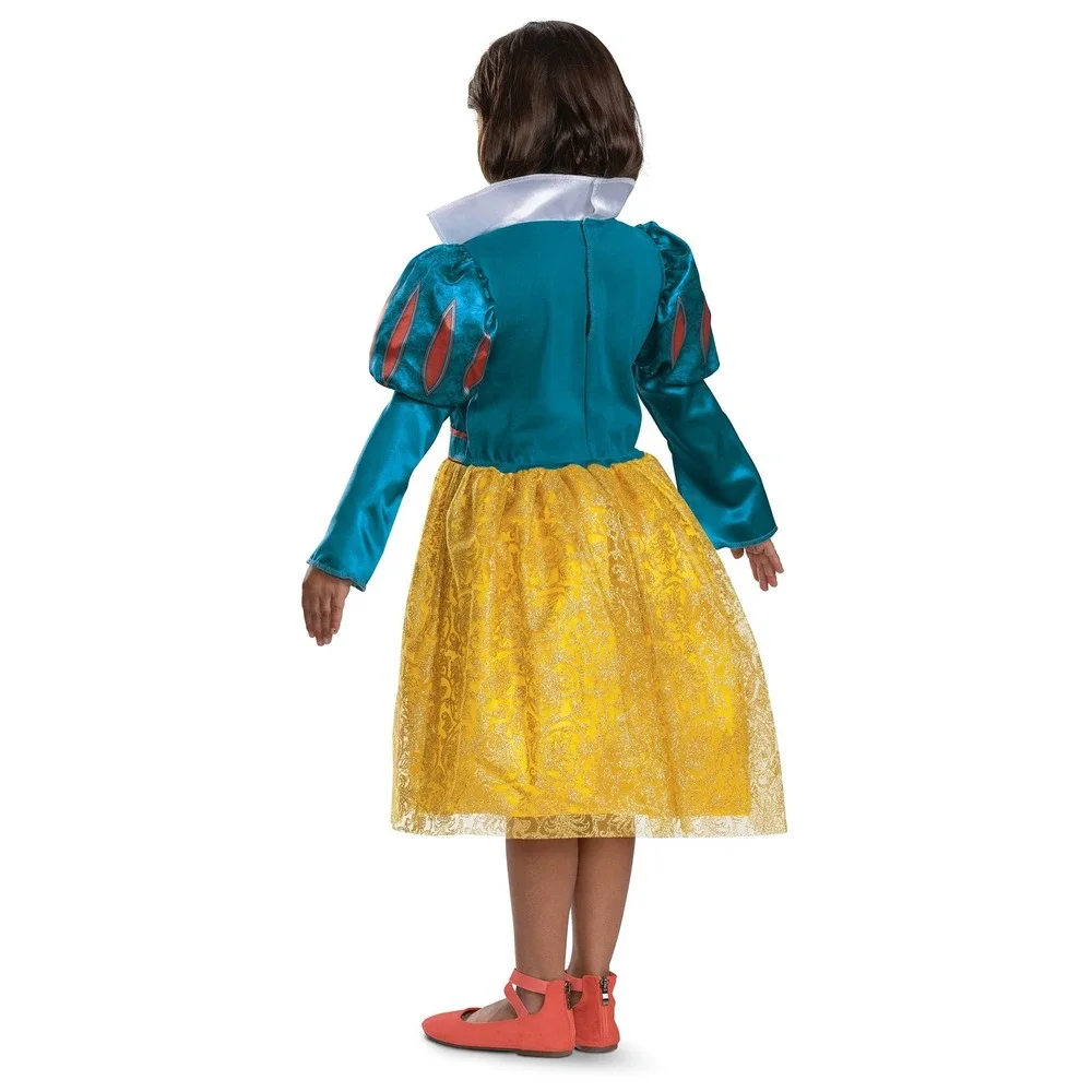 Disney Snow White Girls Costume Dress Size S 6 6X Disguise Halloween NWT